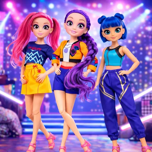 Boneca Guerreiras Kpop Hunters K-pop Zoey Mira Rumi +musica