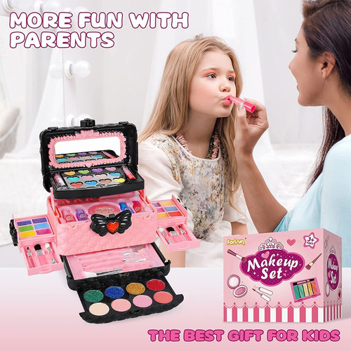 Juego De Cosméticos Con Espejo Maquillaje Para Niñas