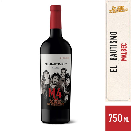 Vino El Bautismo Malbec Liga De Los Enologos 