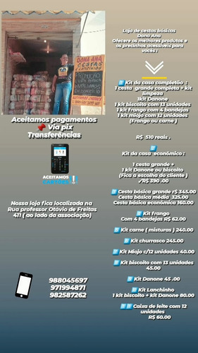Imagem 1 de 4 de Cestas Básicas E Laticínios