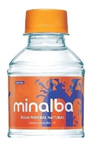 Água Mineral Minalba Com Gás 510ml Kit 12