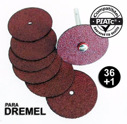 Kit 36 Disco De Corte P/ Micro Retífica Dremel + 1 Haste 420