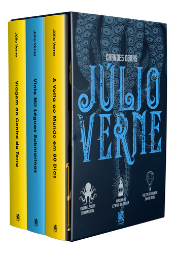 Libro Grandes Obras De Julio Verne Box Com 3 Livros De Verne