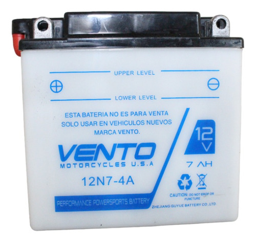 Bateria Moto 12n7-4 Vento Tornado 250 Original