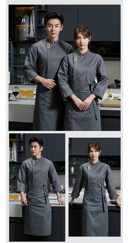 Abrigo De Cocinero Unisex, Camisa De Cocinero De Manga Larga