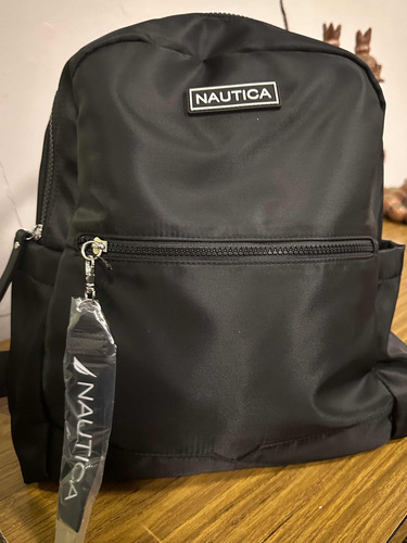 Mochila Nautica Negra Nylon