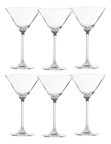 Copas De Martini De Cristal Rona X 6