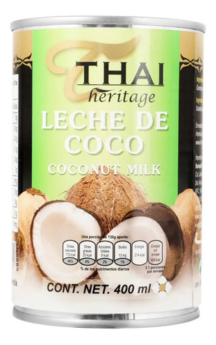 Leche De Coco Thai Heritage 400 Ml