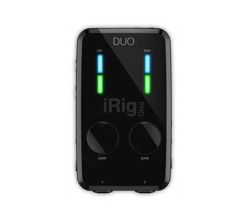 Irig Pro Duo Ik Interface Áudio Som Midi Ios Android Pc Mac