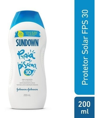 Imagem 1 de 2 de Protetor Solar Sundown Todo Dia Praia E Piscina Fps30 200ml