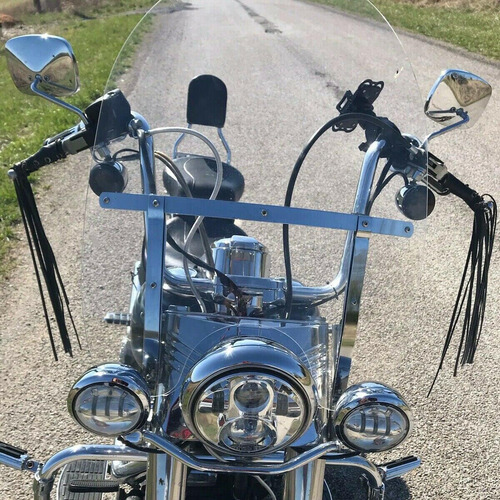 Parabrisas Desmontable 67,3 Cm X 58,4 Cm Para Harley Davidso