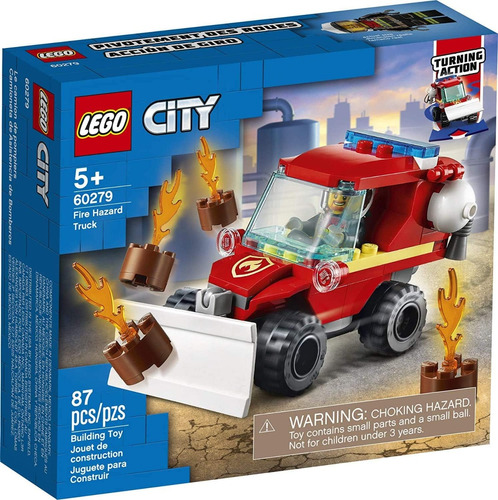 Lego City Fire Hazard Truck 60279 Juguete De Bombero 