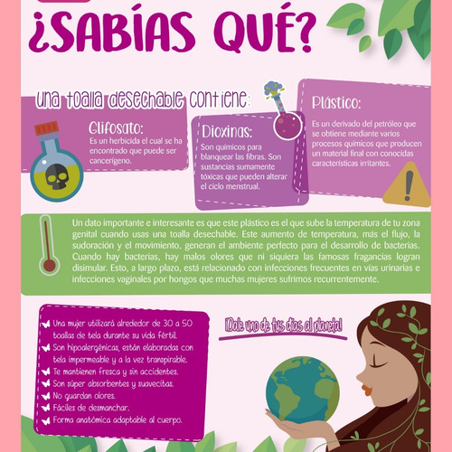 Imagen 7 de 8 de Toalla Femenina Lavable Lubella Nocturna