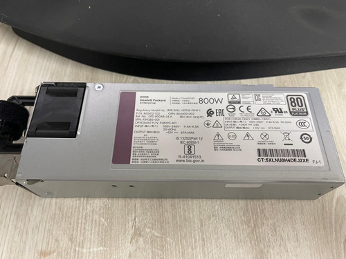 Fuente Poder 865412-102 Hpe 800w Flex Slot Platinum Hot Plug (Usado)