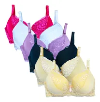 Comprar Paquete De 6 Brasiere Surtido Sostén Con Varilla Sexy Copa