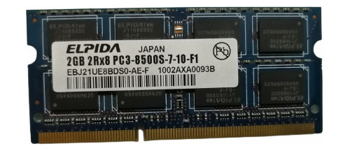 Memoria Ram Ddr3 Para Laptop Ddr3 2gb 1066mhz Pc3-8500