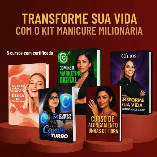 Kit Manicure Completo Sun 5 Led Uv Cabine Lixadeira Elétrica