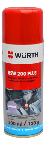Higienizador Aire Acondicionado Hsw-200 Plus 200 Ml - Wurth