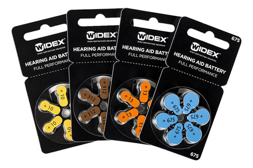 Widex Para Auxiliares Auditivos 1,4 V T10 10 Pack 6 Pila C/u