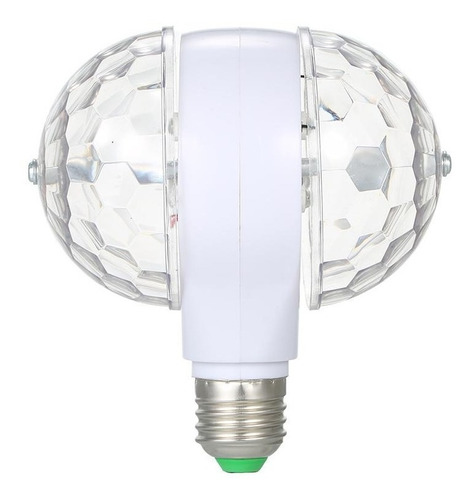 Imagen 7 de 7 de Lampara Giratoria Rgb Led Esfera Bola Luz Colores E27 220v