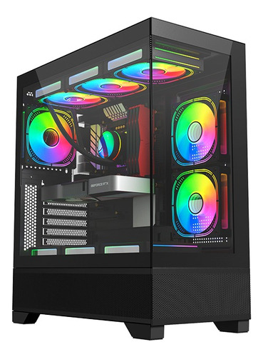 Gabinete Nexus Tungsten Preto Com 06 Fans Argb