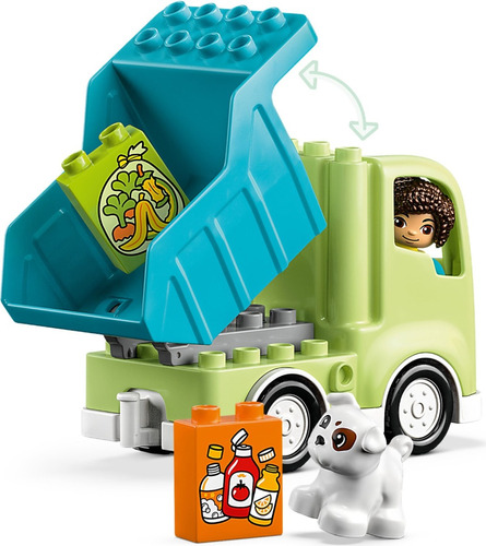 Lego Duplo 10987 Caminhão De Reciclagem 15 Peças