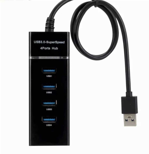 Hub Usb Múltiples Entradas 4 En 1 De 3.0 Velocidad De Transf
