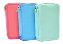 Comprar Cartuchera 2 Pisos Colores Pastel Artículos Escolares