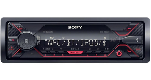 Auto Estereo Sony Dsx-a410bt Bluetooth Nfc Usb iPod Aux