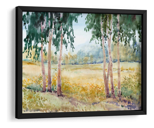 Cuadro Enmarcado Negro Prado Luminoso Ii 40x30, Tim Otoole