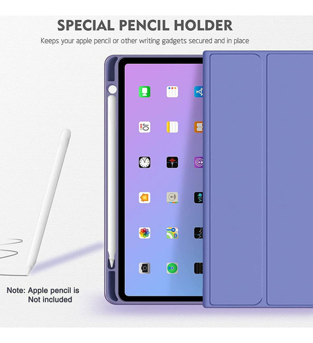 Funda Teclado Mouse+lápiz P/galaxy Tab S9 11 Y S9fe Púrpura