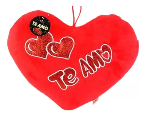 Cojín De Corazón Te Amo 25cm Amistad San Valentin