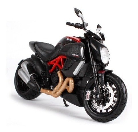 Moto Escala 1:12 Ducati Diavel Carbon Negro Maisto