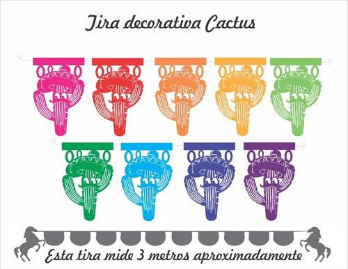 Imagen 8 de 8 de Decoración Papel Picado Tiras Alegria Oferta 10 Tira Papel