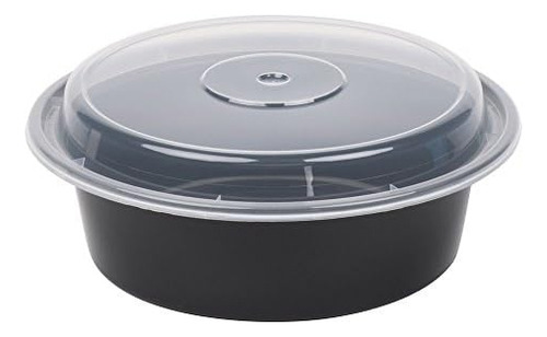 Pactive Nc729b Versaainers Negras/transparentes 32oz 7x2h