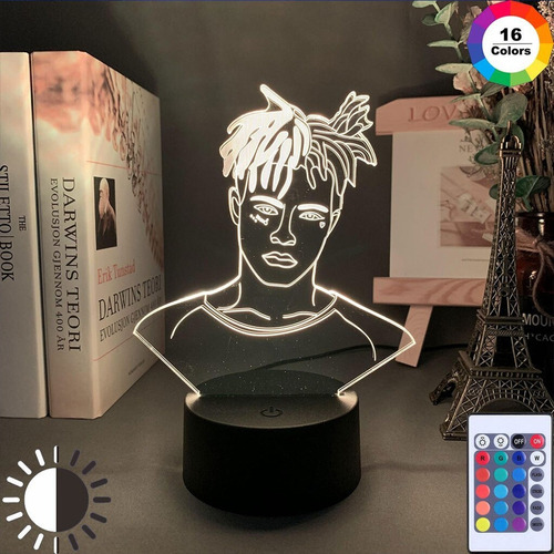 C Rapero Americano Xxxtentacion Figura Led Luz Noche