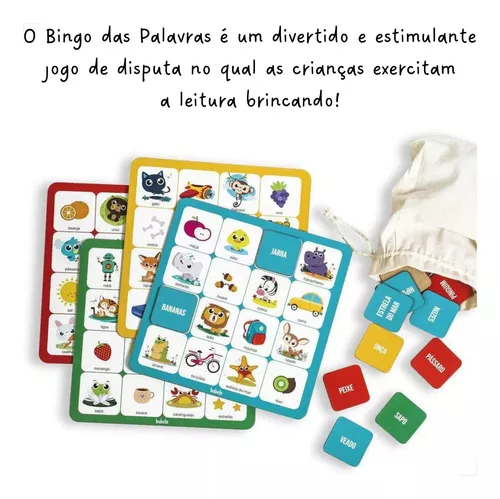 Jogo Bingo Infantil Edição Especial Em Madeira