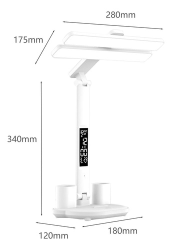 Lámpara De Escritorio Led Con Soporte Para
