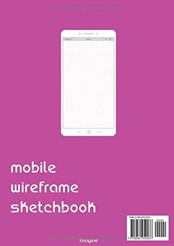 Cuaderno De Bocetos Ux Mobile Wireframe (rosa): Cuaderno De