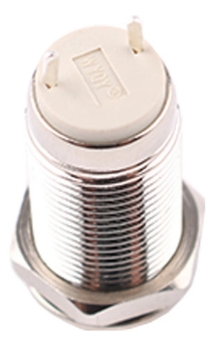 Push Boton Cabeza Plana Metalico Switch Momentaneo 10mm Ip65