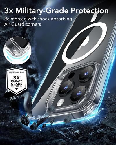 Funda Er Para iPhone 16 Pro, Compatible Con Magsafe, Shoc...