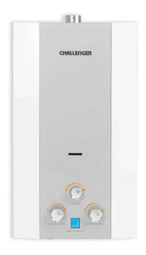 Calentador A Gas Challenger Whg 7124 12l Automático Color Blanco/Gris Tipo de gas GN 110V