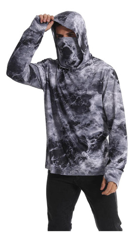 Camisa Con Capucha Y Protección Solar For Hombre, Ropa