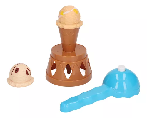 Conjunto de brinquedos de sorvete cones e sundae fingir jogar jogo