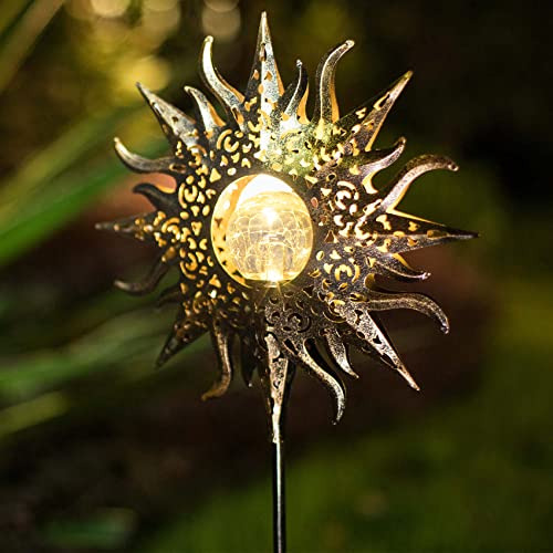 Sun Solar Lights Garden Outdoor, Estacas Decorativas De...