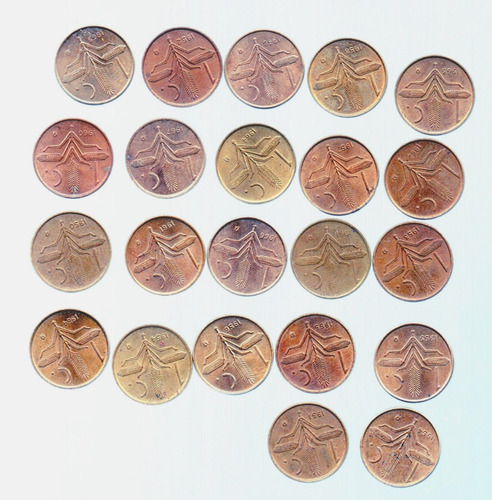 Coleccion Moneda 1 Centavo 1951,  1967.espiga Chica