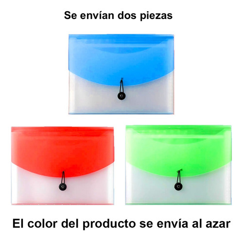 Carpeta Folder Organizador Documentos Carta Separador 2 Pzs