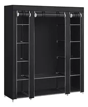 Comprar Ropero Rack Closet Armable Guarda Ropa Para Recámara Black