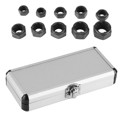 Juego De 10 Extractores De Tuercas, Caja Pequeña