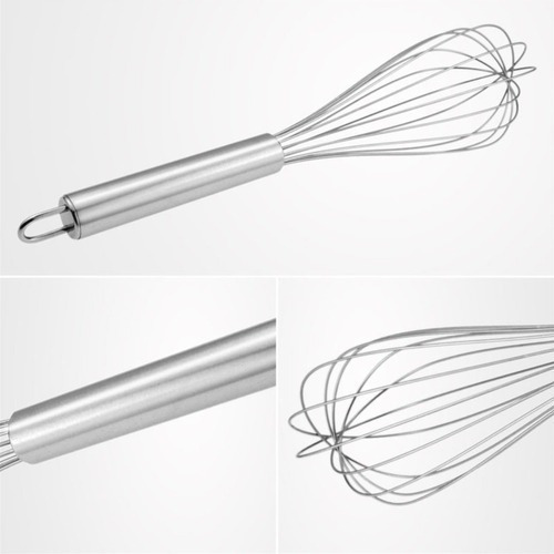 Batedor Ovos Molho Omelete Bolo Massas Fouet Fuê De Inox